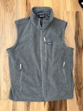 Patagonia Men's Gray Full-Zip Fleece Vest